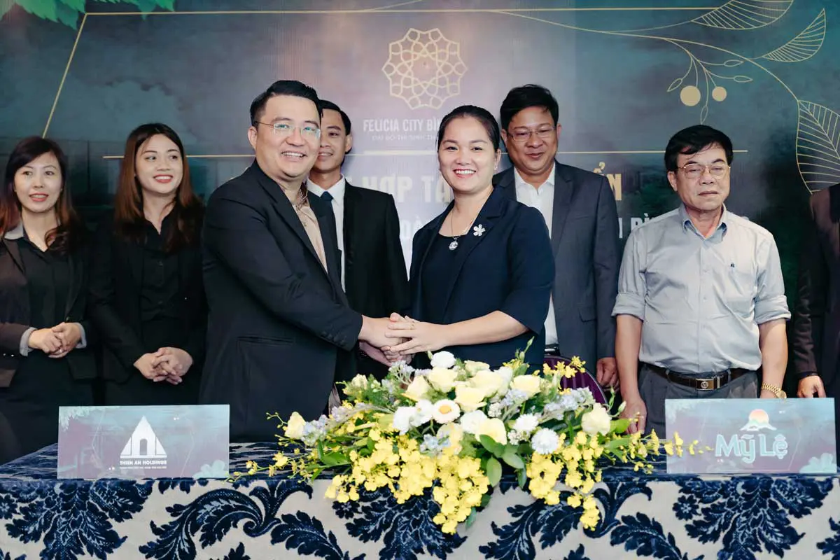 Công ty TNHH Mỹ Lệ và Tập đoàn BĐS Thiên An Holdings đã ký kết hợp tác phát triển Dự án Felicia City Bình Phước