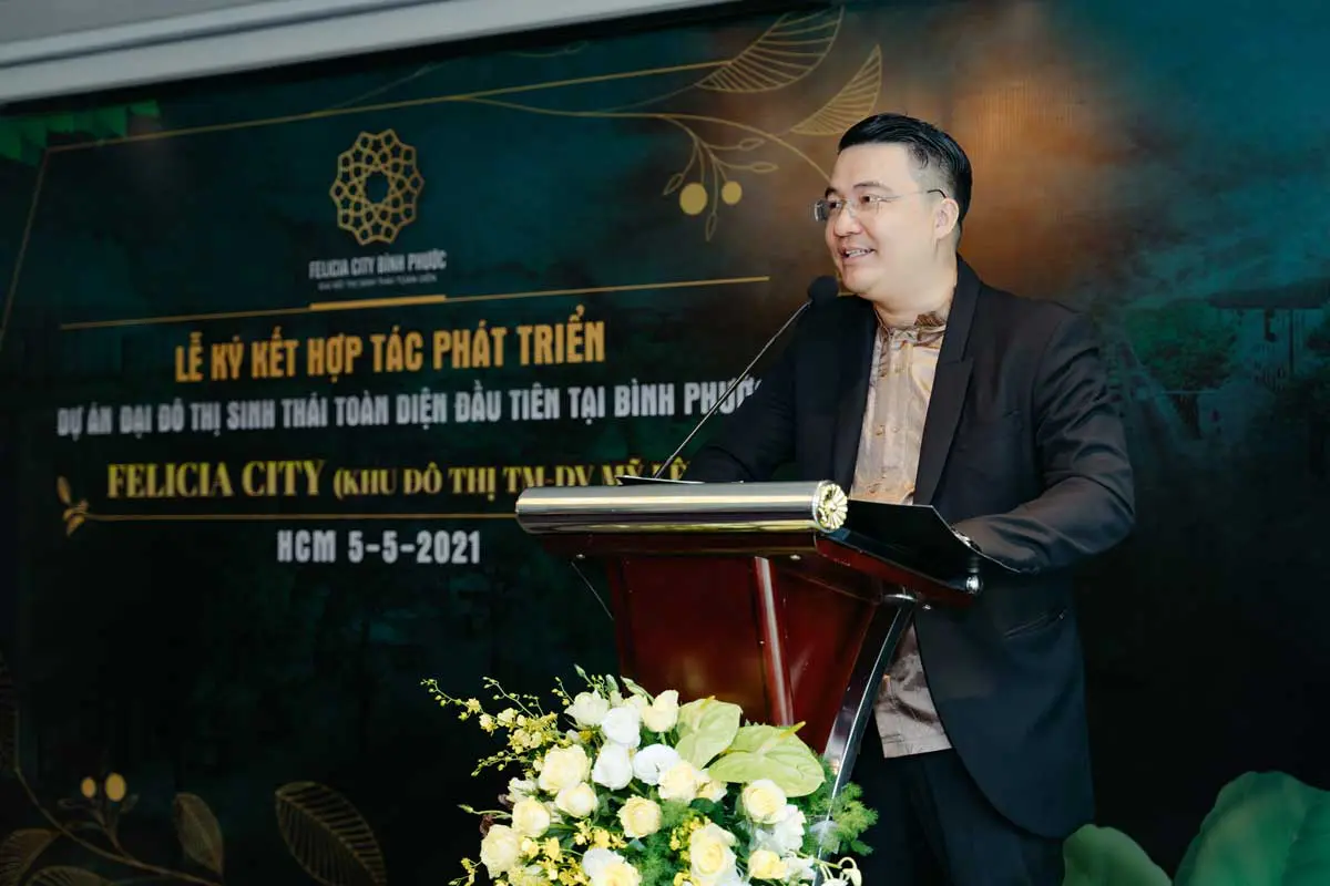 Ông Nguyễn Văn Thông, Chủ tịch – Tổng giám đốc Thiên An Holdings, đơn vị phát triển, phân phối dự án, phát biểu